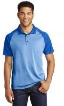 Sport-Tek ® PosiCharge ® RacerMesh ® Raglan Heather Block Polo